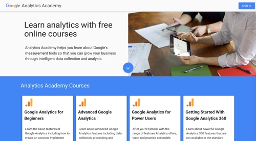 Google Analytics Academy image