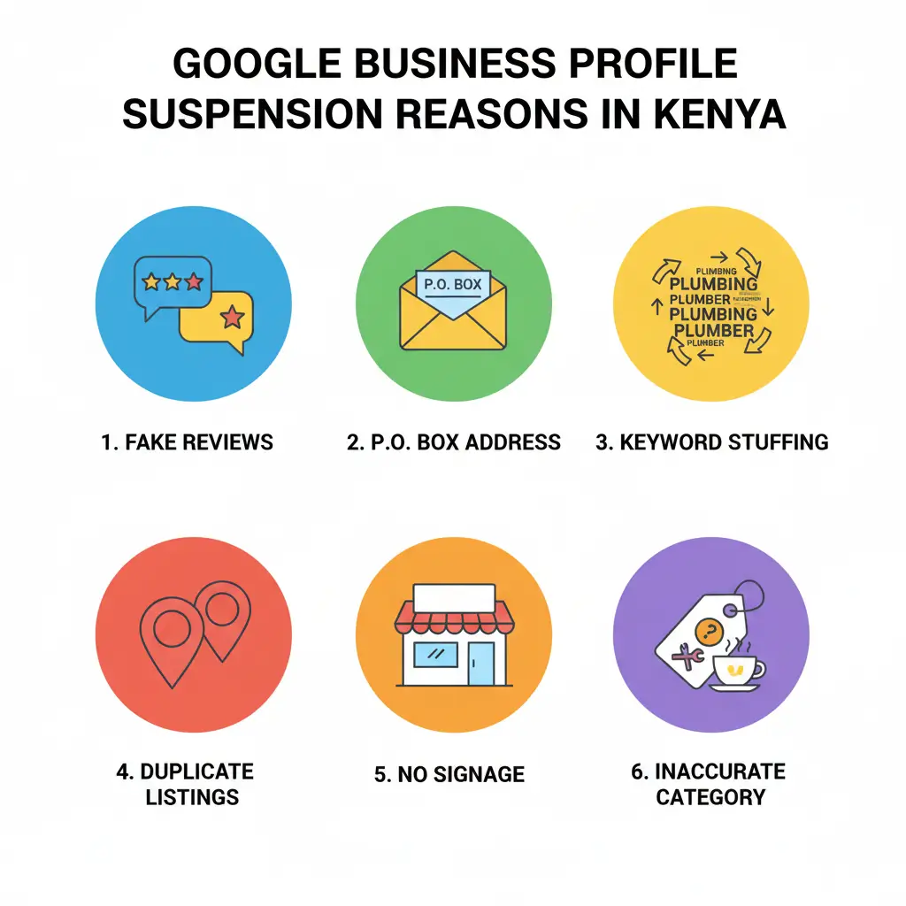 An Image of Top Reasons Google Suspends Business Profiles in Kenya